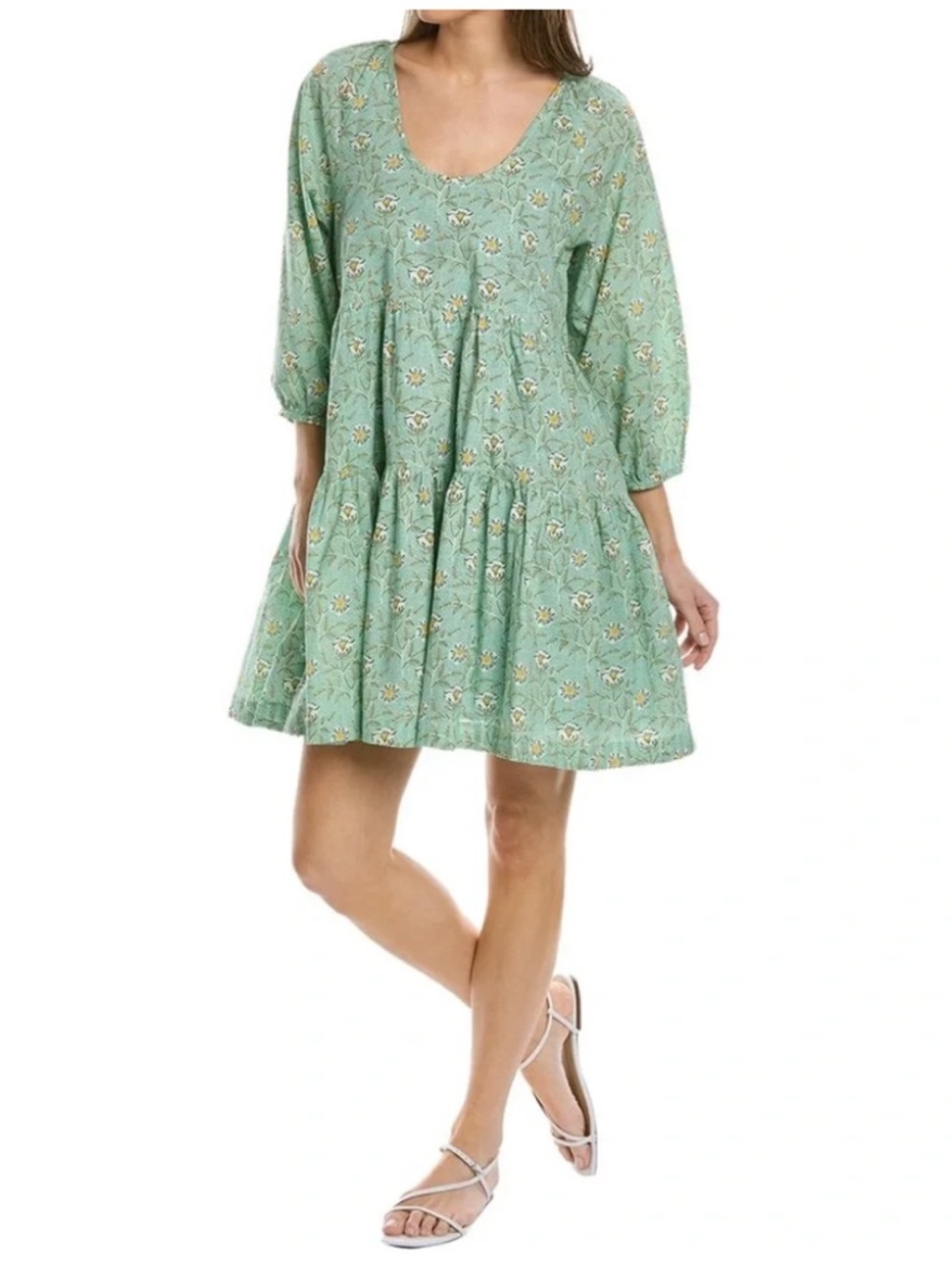 Pink Chicken Green Michelle Dress | med
